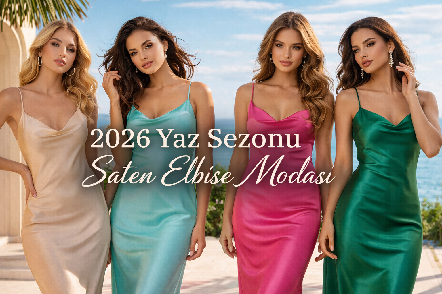 2026 Saten elbise modası