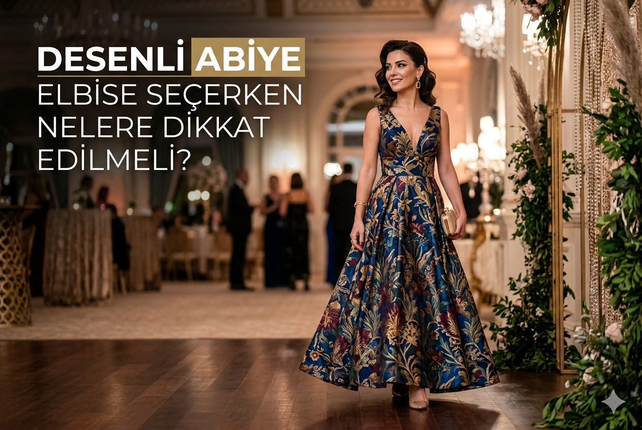 Desenli Abiye Elbise Rehberi